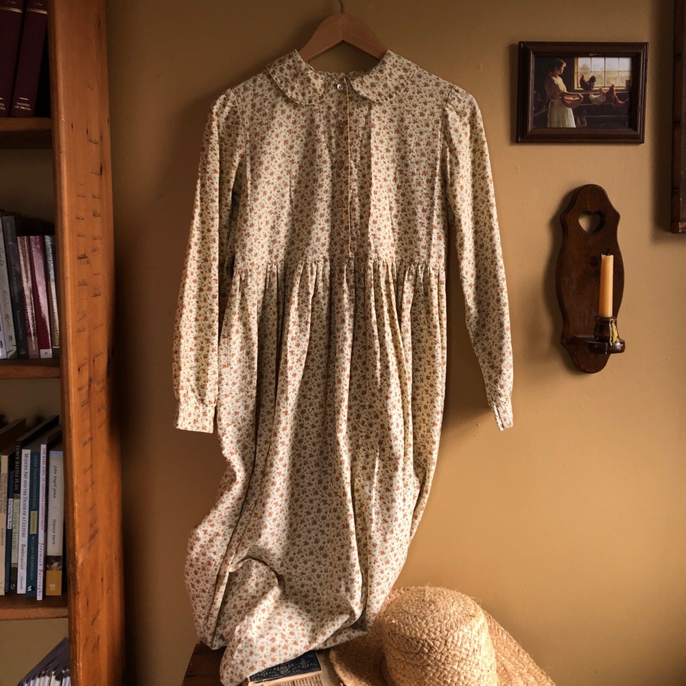 *Reserved For Gracie* Cottagecore Handmade Ditsy Floral Calico Prairie Dress